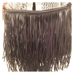 Black Fringe H&M Bag